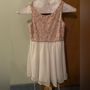 Beautiful, Worn once, sequins in the lace (shown as black dots in the pictures)